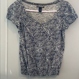 ❤️ Lucky Brand Blue Boho Top XS